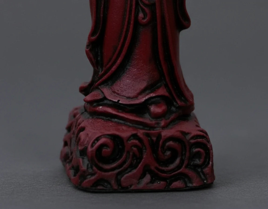 Mandarian Themed Chessmen - Berkeley's Decorative Chesspieces - Cardinal Red - Chess'n'Boards