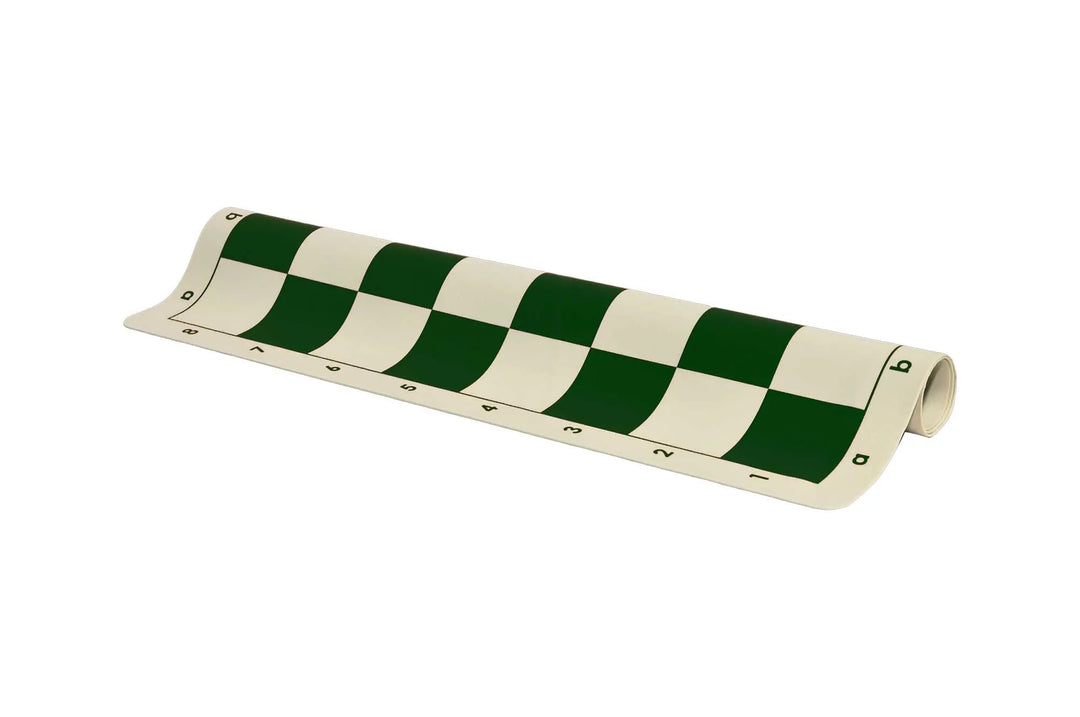 Silicone Rollup Chess Board Green