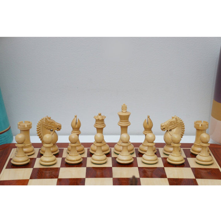 Combo Chess Set | Rio Staunton Series, Biggy Knight Sheesham Chess Set with Padauk Chess Board