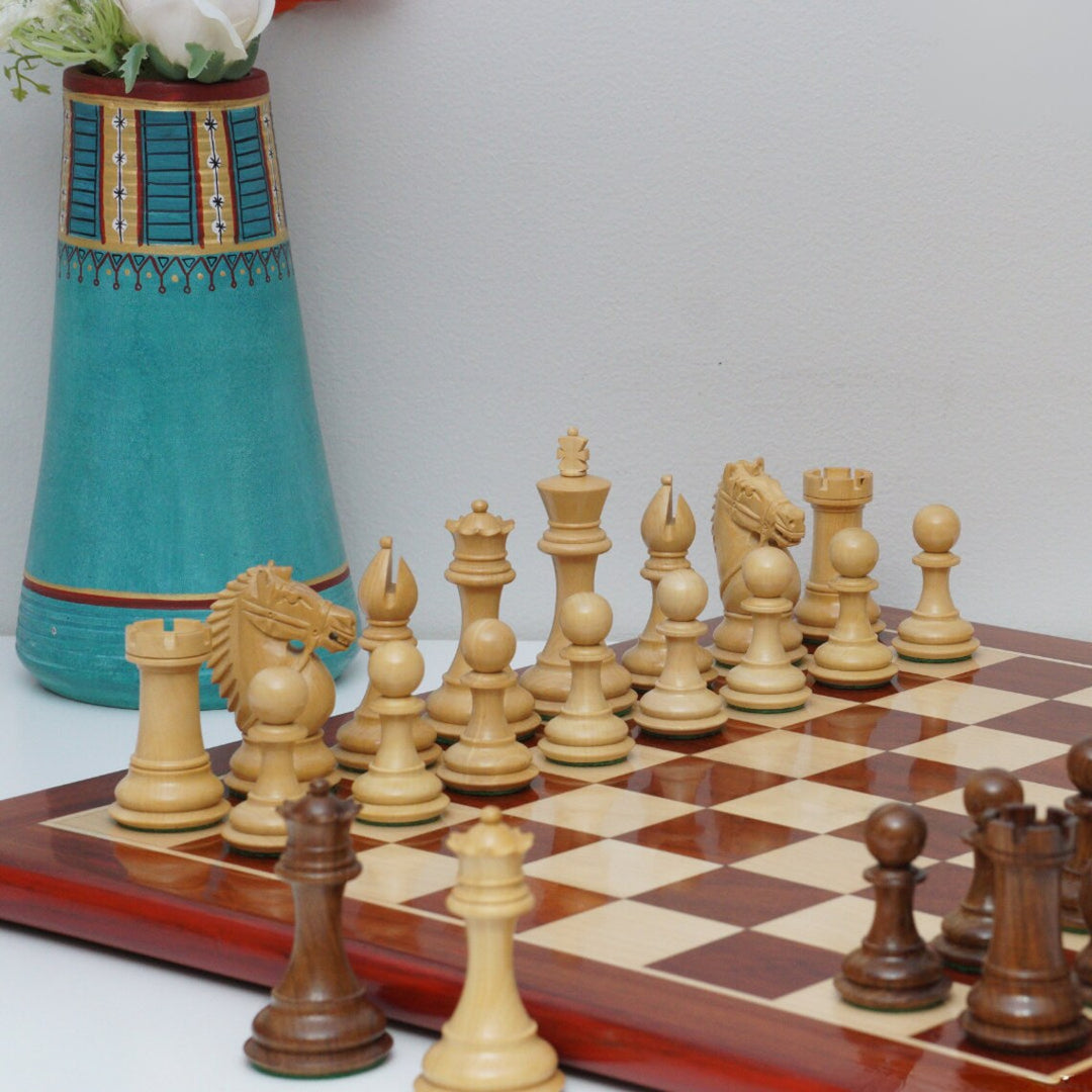 Chess Set | Rio Staunton Chess Pieces with Padauk Chessboard