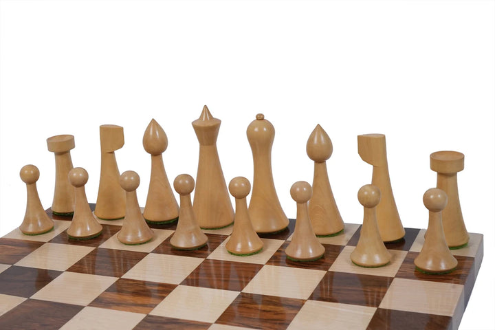 Chess Set | Modern Hermann Ohme Chess Pieces with Walnut Chessboard