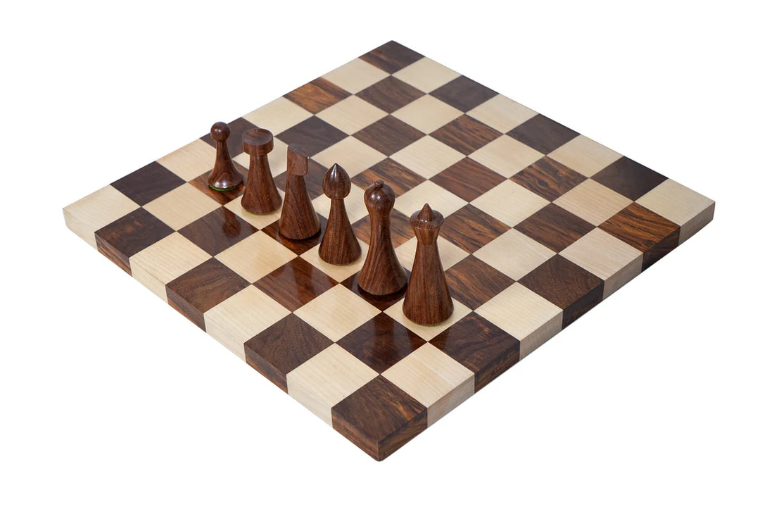 Chess Set | Modern Hermann Ohme Chess Pieces with Walnut Chessboard