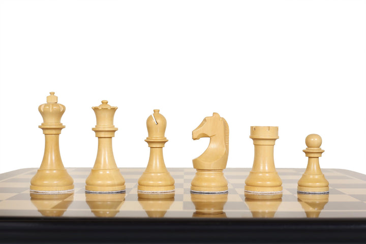 FIDE World Championship Chess Set: Ebonized Boxwood, 3.75" King, Extra Queens