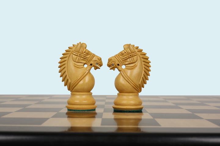 Ebony and Boxwood Chess Pieces: Rio Staunton Series, Weighted, 4" King