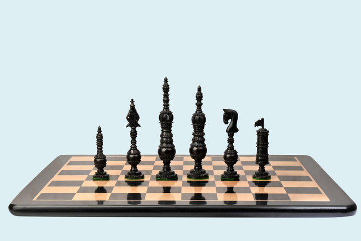 5.8" English Citadel Series Hand Carved Chess Set