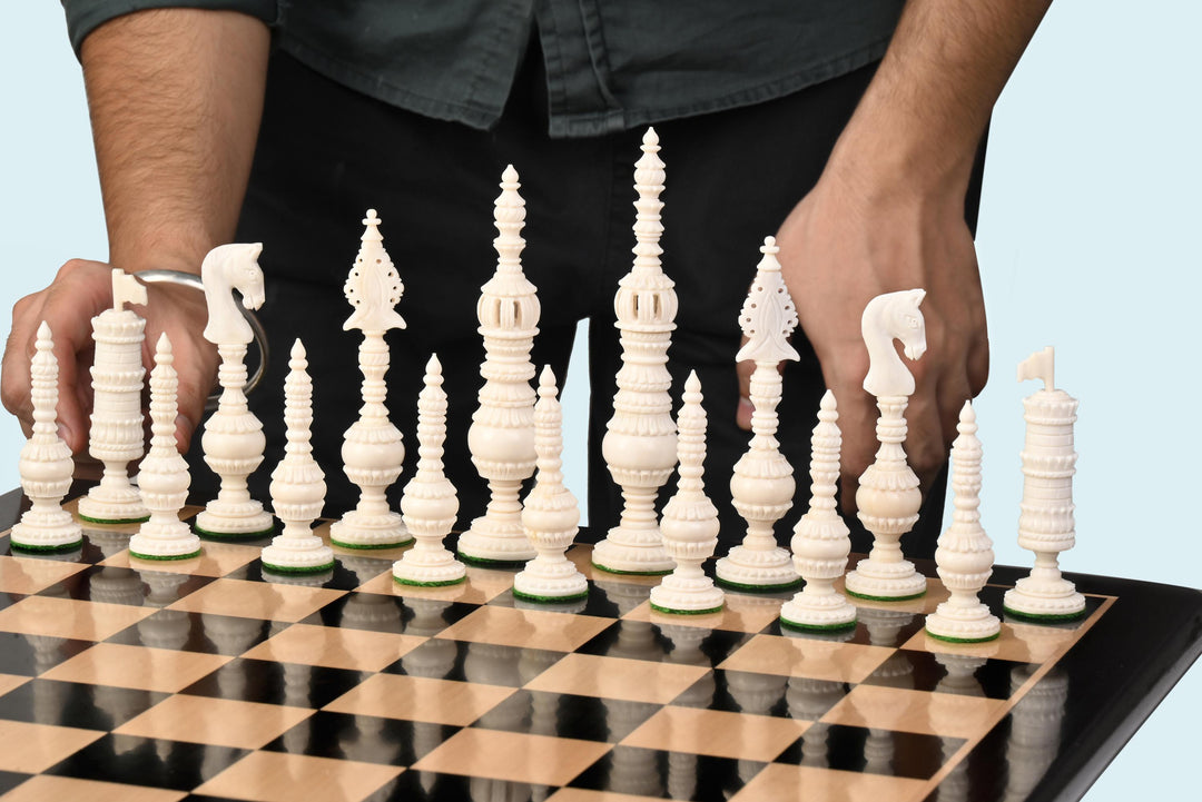 5.8" English Citadel Series Hand Carved Chess Set