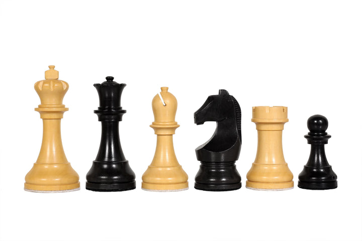 FIDE World Championship Chess Set: Ebonized Boxwood, 3.75" King, Extra Queens