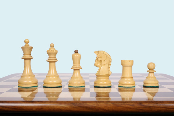 Dubrovnik Staunton Chess Pieces: Sheesham wood &amp; Boxwood, 3.6" King