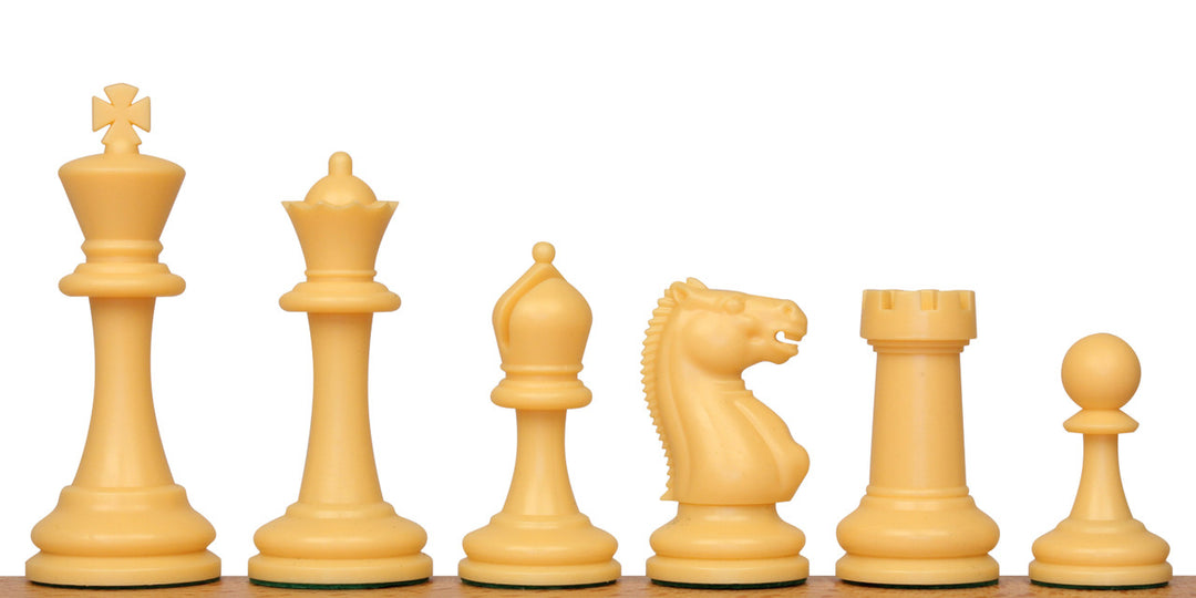 Master Series Plastic Chess Pieces Black and Off-White