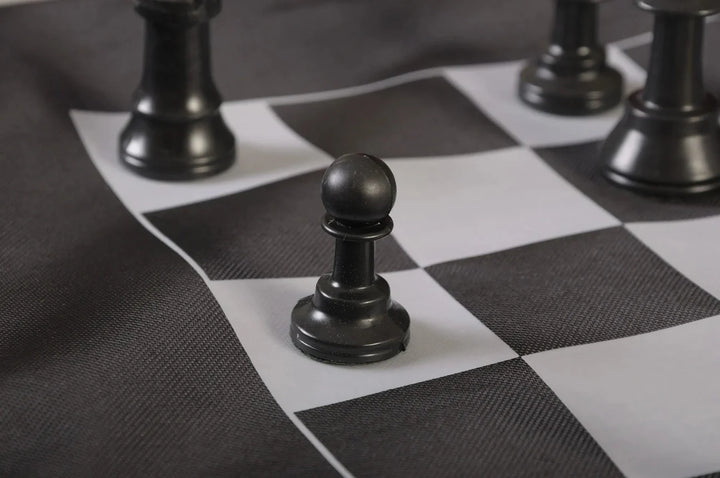 Analysis Chess Pieces and Cinch Chess Board Bag Combo