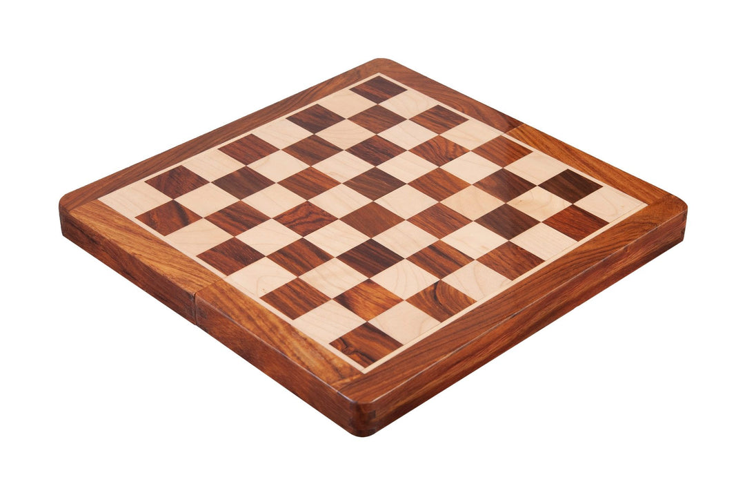 10" Golden Rosewood Folding Magnetic Travel Chess Set