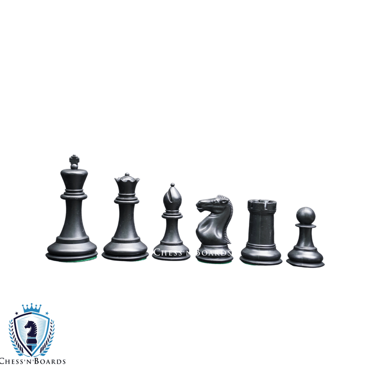 The Weighted Fischer Series Plastic Chess Pieces - 3.75" King - Chess'n'Boards
