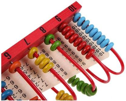 Multifunctional Education Learning Abacus Calculation Shelf Wooden Education Toy - Chess'n'Boards