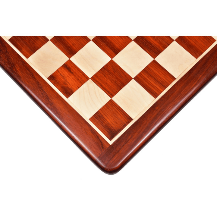 Handmade Classic Tournament Style Bud Rosewood Flat Chess Board - Chess'n'Boards