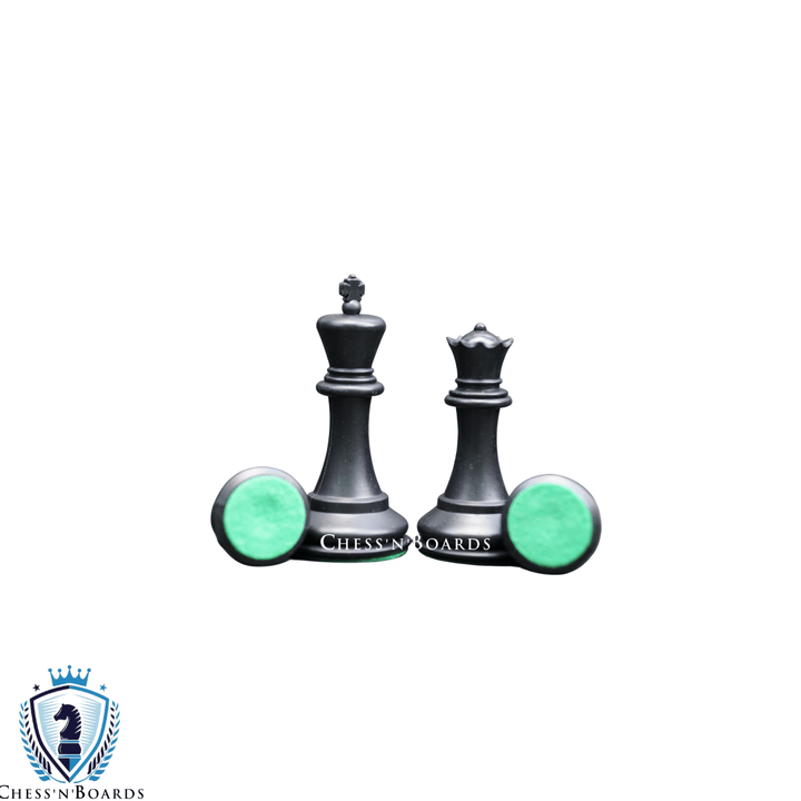 The Weighted Fischer Series Plastic Chess Pieces - 3.75" King - Chess'n'Boards