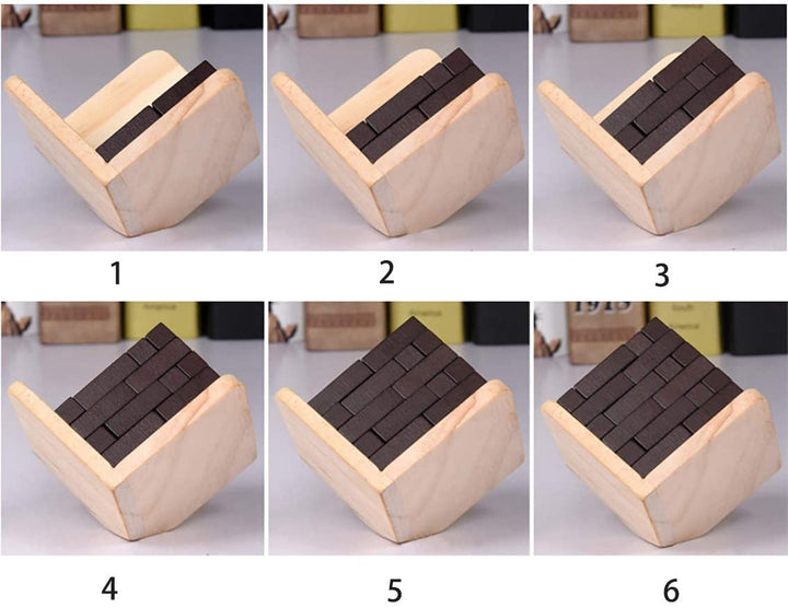 Wooden Brain Teaser Puzzle Cube Wooden Puzzles - Chess'n'Boards