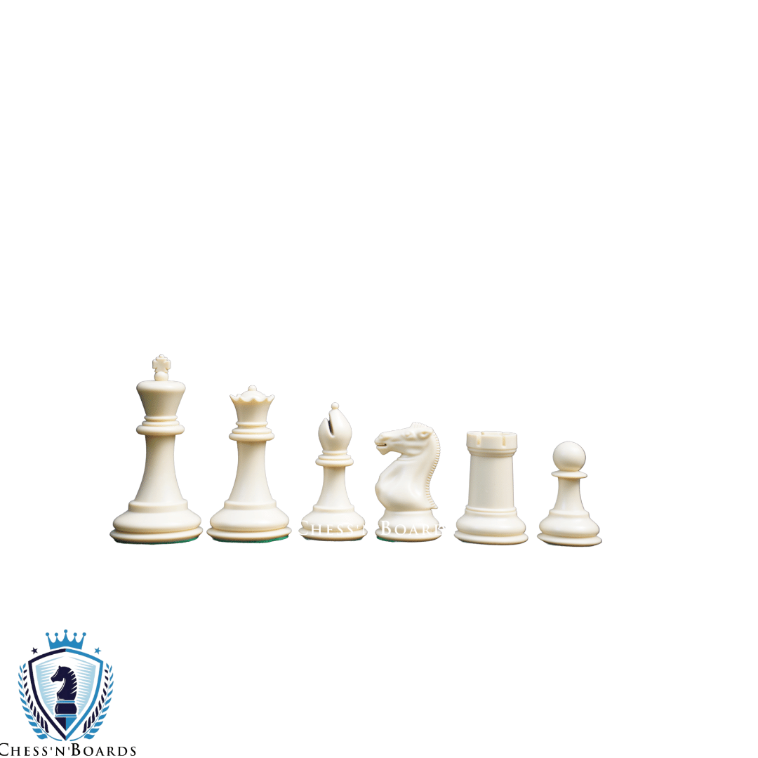 The Fischer Series Plastic Chess Pieces - 3.75" King - Chess'n'Boards