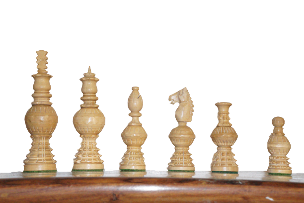 Hand carved Weighted Gigantic Globe Series Chess Pieces - Chess'n'Boards