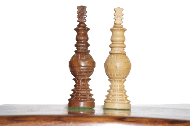 Hand carved Weighted Gigantic Globe Series Chess Pieces - Chess'n'Boards