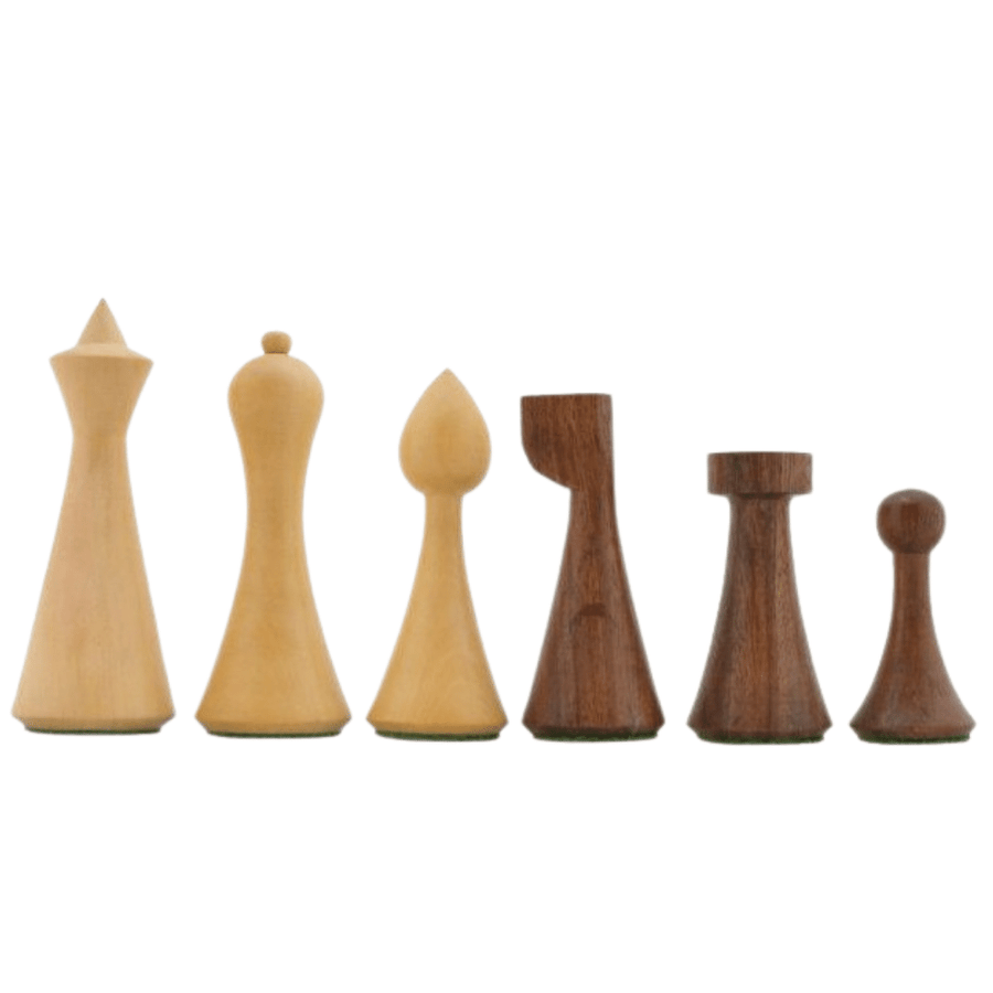 Reproduced Hermann Ohme/Minimalist Style Weighted Chess Pieces - Chess'n'Boards