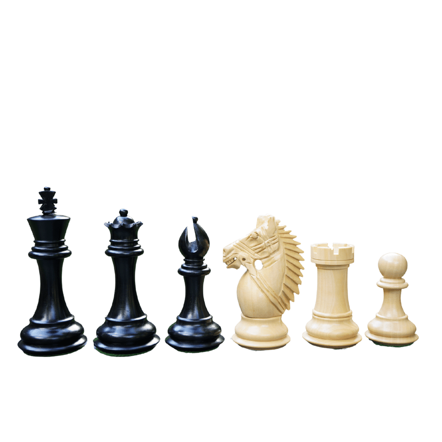 Old English Chess Pieces in Ebonised Wood King Height -  Norway