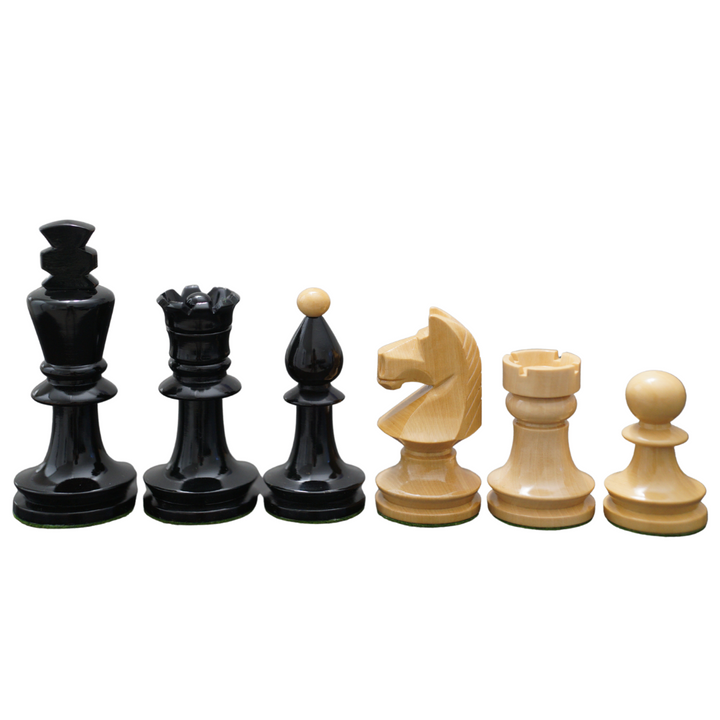 Reproduced Romanian Hungarian National Tournament Chess Pieces in Lacquer Finish - Chess'n'Boards