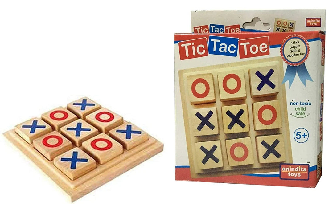 Set of 3 Tic Tak Toe Board Game 3.9 x 3.9" - Chess'n'Boards