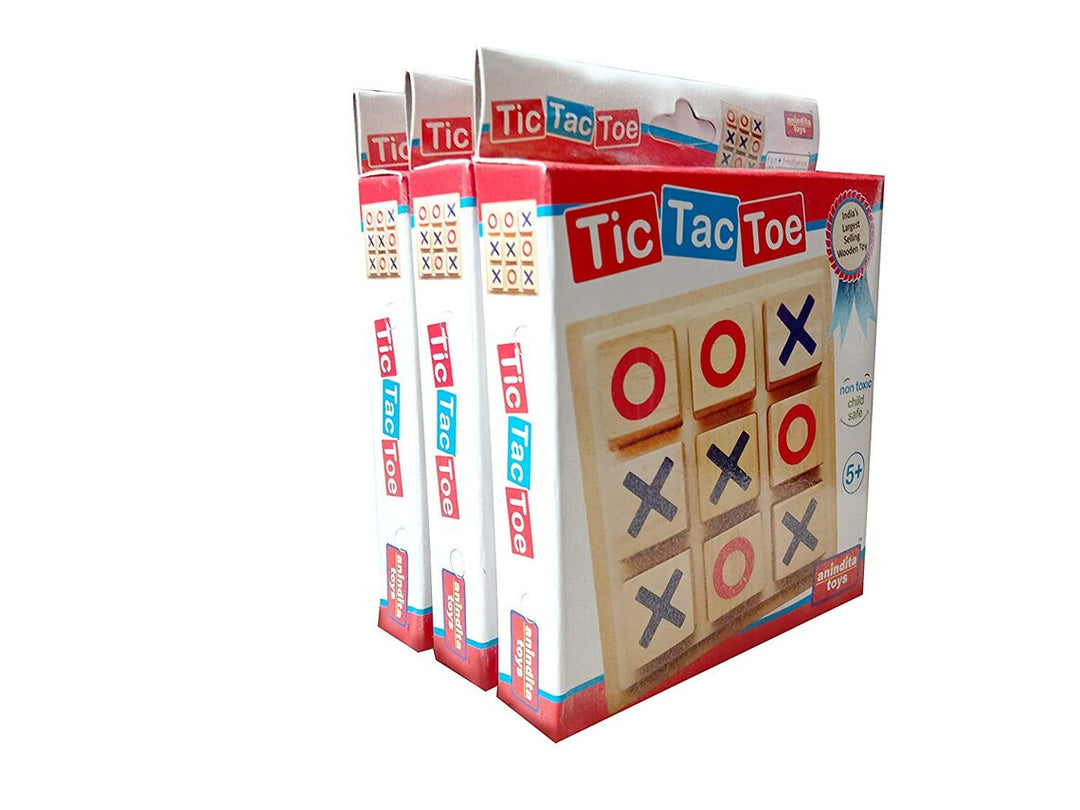 Set of 3 Tic Tak Toe Board Game 3.9 x 3.9" - Chess'n'Boards