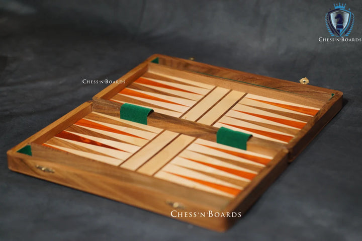 Solid Exotic Hardwood Backgammon Board - Chess'n'Boards