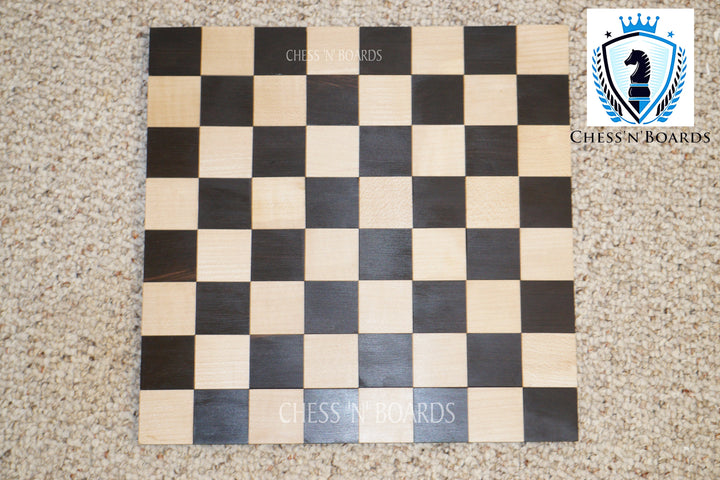 Roll-Up, Solid wood, Portable Ebonywod Chessboard - Chess'n'Boards