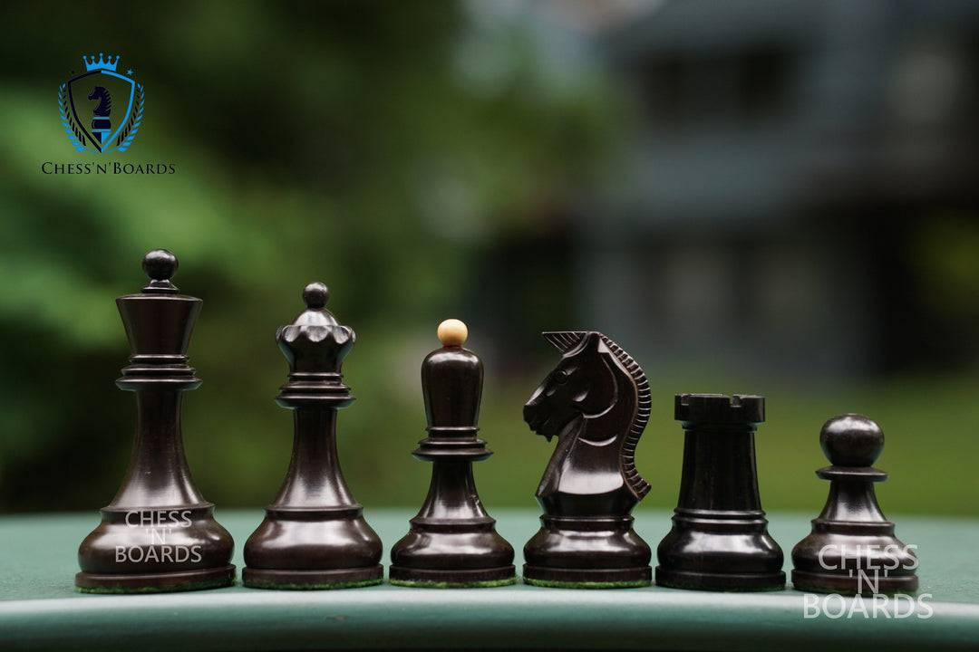 1950s' Fischer Dubrovnik Chess Set- Chess Pieces Only - Ebony & Boxwoo