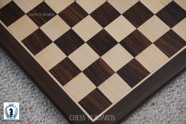 Handmade Classic traditional Tournament Style Anjan wood Tournament Chessboard - Chess'n'Boards