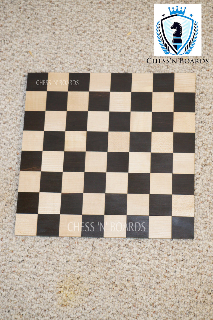 Roll-Up, Solid wood, Portable Ebonywod Chessboard - Chess'n'Boards