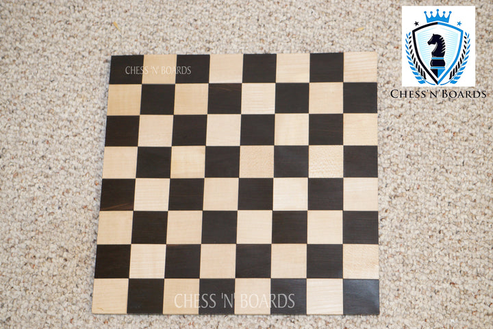 Roll-Up, Solid wood, Portable Ebonywod Chessboard - Chess'n'Boards