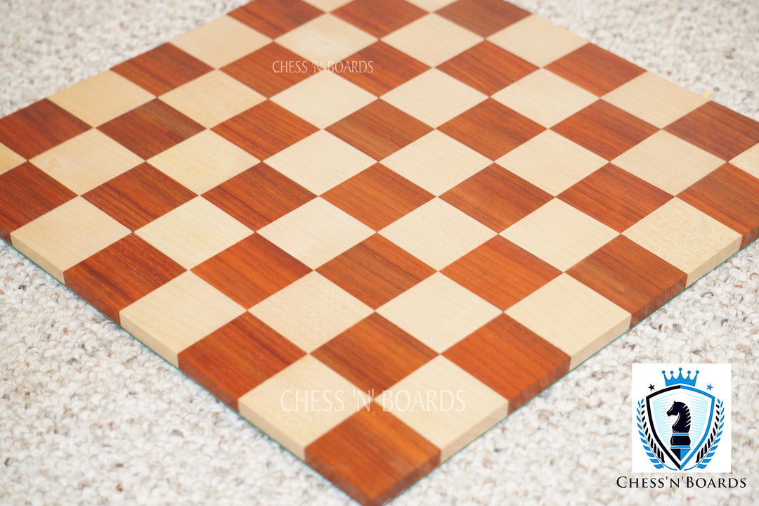 Roll-Up, Solid wood, African Padauk Wood Portable Chessboard - Chess'n'Boards