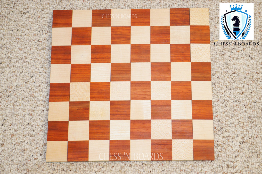 Roll-Up, Solid wood, African Padauk Wood Portable Chessboard - Chess'n'Boards