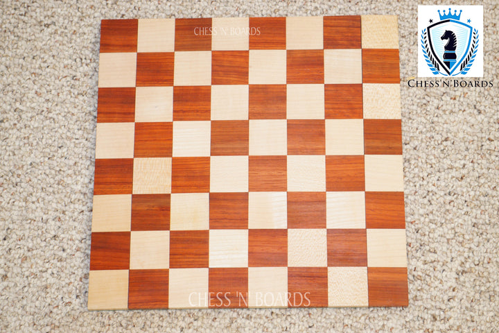 Roll-Up, Solid wood, African Padauk Wood Portable Chessboard - Chess'n'Boards