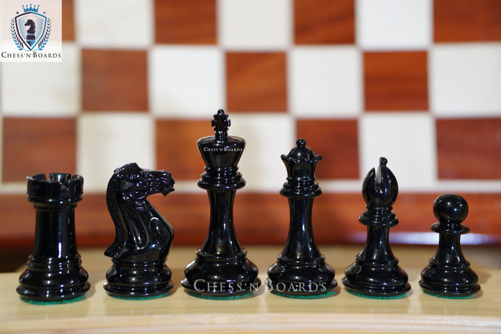 Painted Pro Staunton 4.5 King Wooden Chess Pieces - Chess'n'Boards