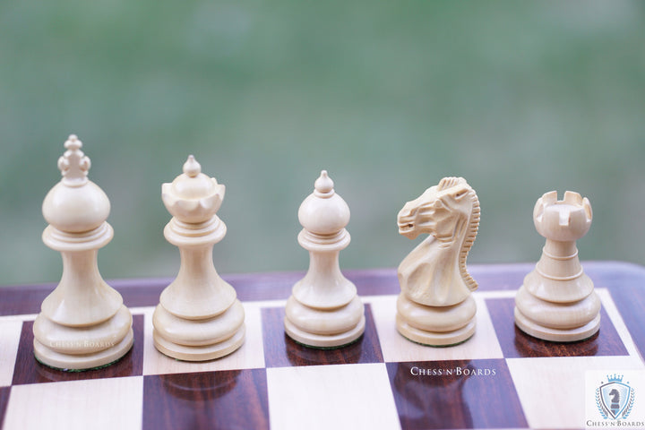 Hand Carved Taj Series Weighted Rosewood Chess Pieces with 2 Extra Queens - Chess'n'Boards