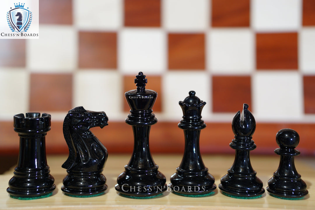 Painted Pro Staunton 4.5 King Wooden Chess Pieces - Chess'n'Boards