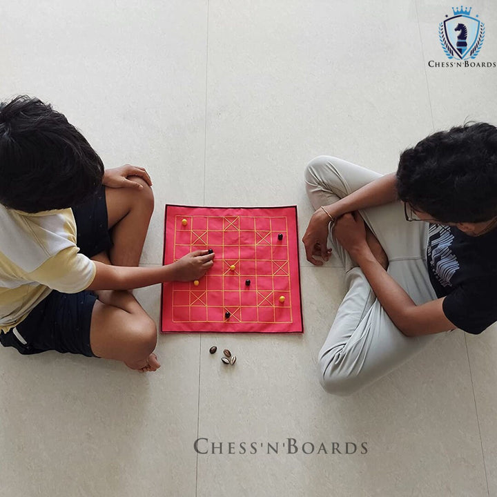 Pachisi Pagade Thayam Chaupad Chopat Ludo Indian Traditional Board Game & Ashta Chamma, Chowka Bara, Katta Mane, Taayam, Indian Ludo - Chess'n'Boards