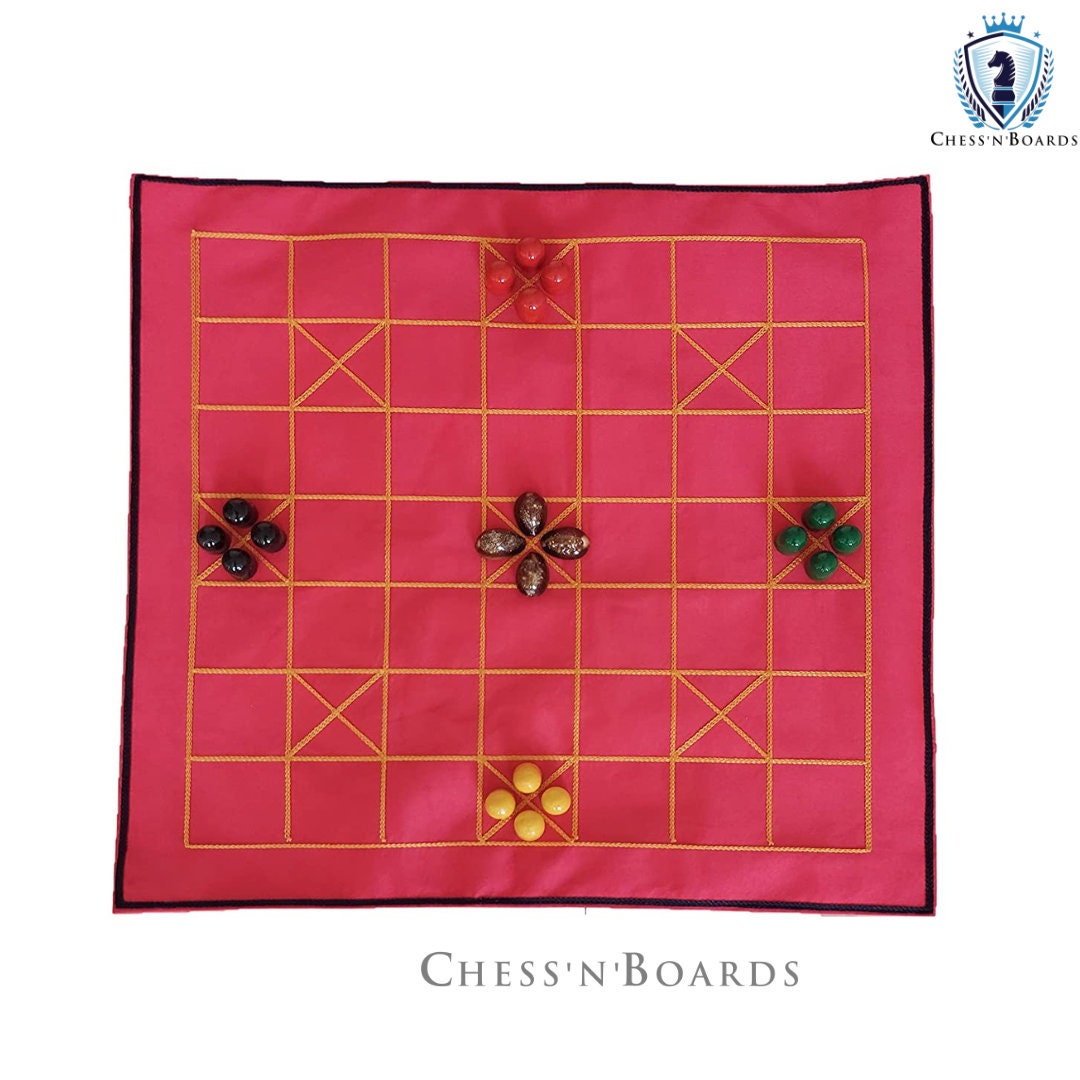 Ashta Chamma, Chowka Bara, Katta Mane, Taayam, 5 Houses, Kaangi Chaala, Kaana Dua, Indian Ludo, Ludo Board Game - Chess'n'Boards