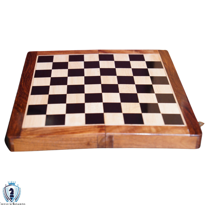 2-in-1 Multifunctional Wooden Chess Set and Backgammon Set (12 X 12 Inches) - Chess'n'Boards