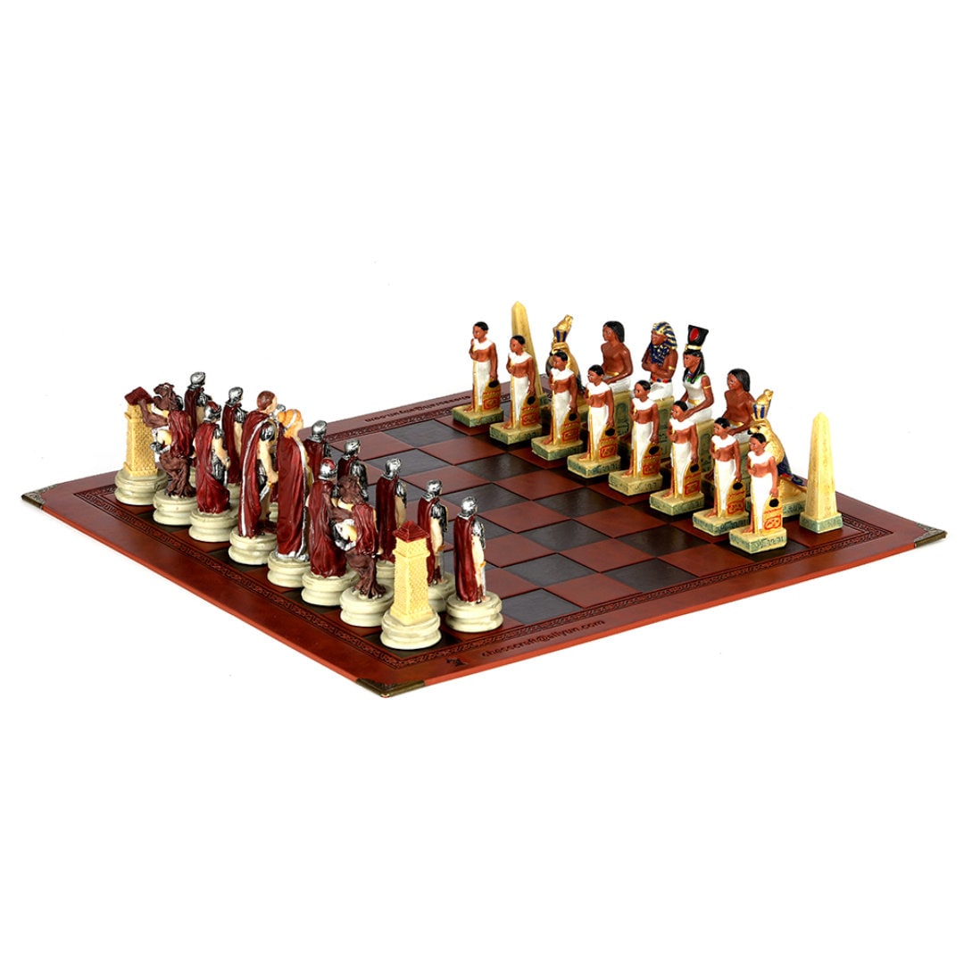 Egypt Rome War Themed Resin Chess Set