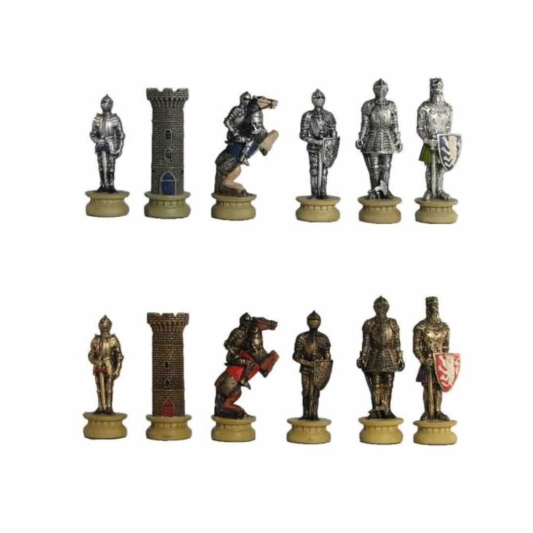 Medieval Knights Theme Resin Chess Pieces